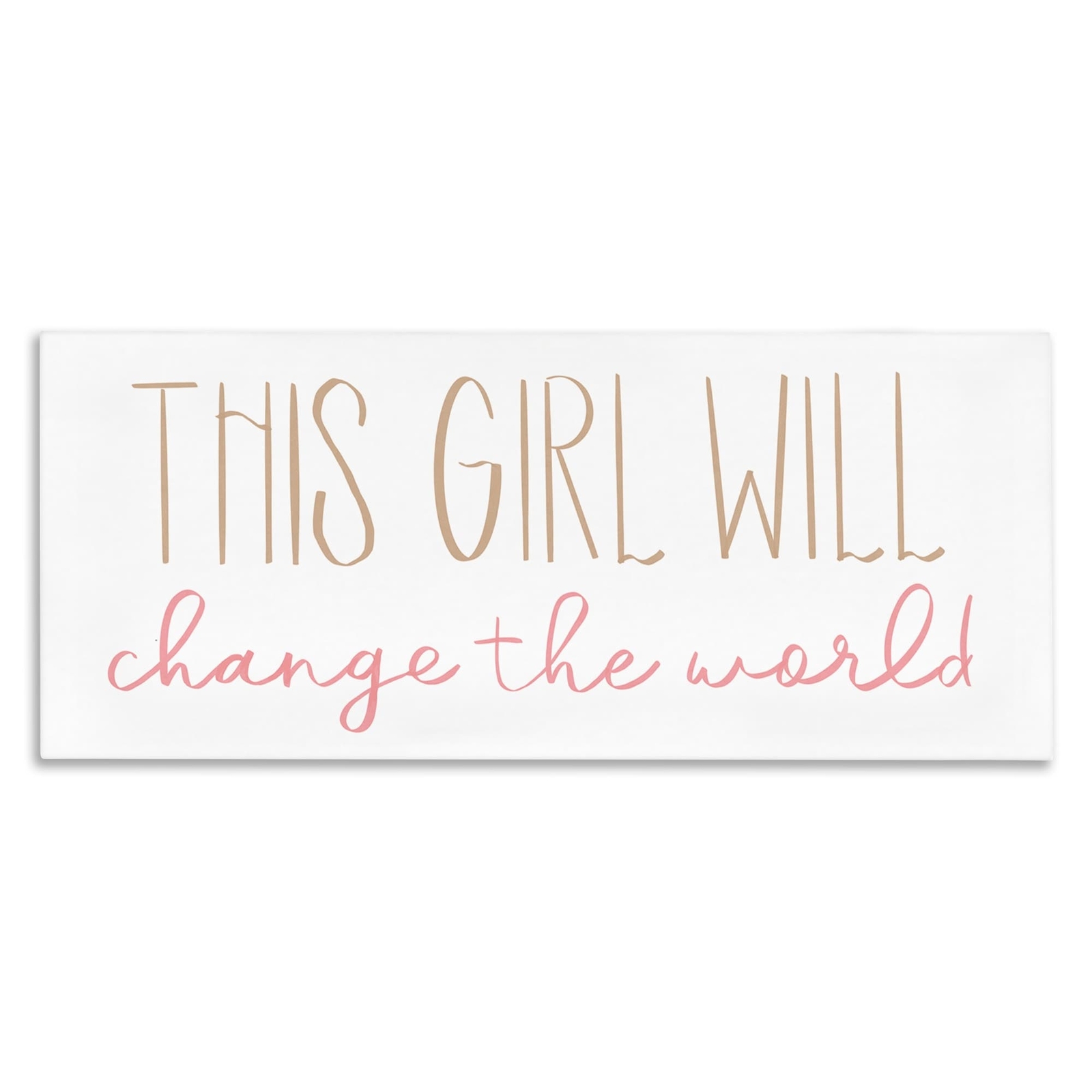 Stupell Inspirational This Girl Will Change the World Motivational Art