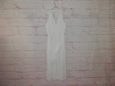 NWOT Club Monaco White Women's Size 10 Back Zip V Neck Sleeveless Jumpsuit 4080