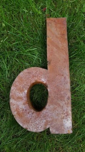 Placas Y Letreros estaño Handmade Letras