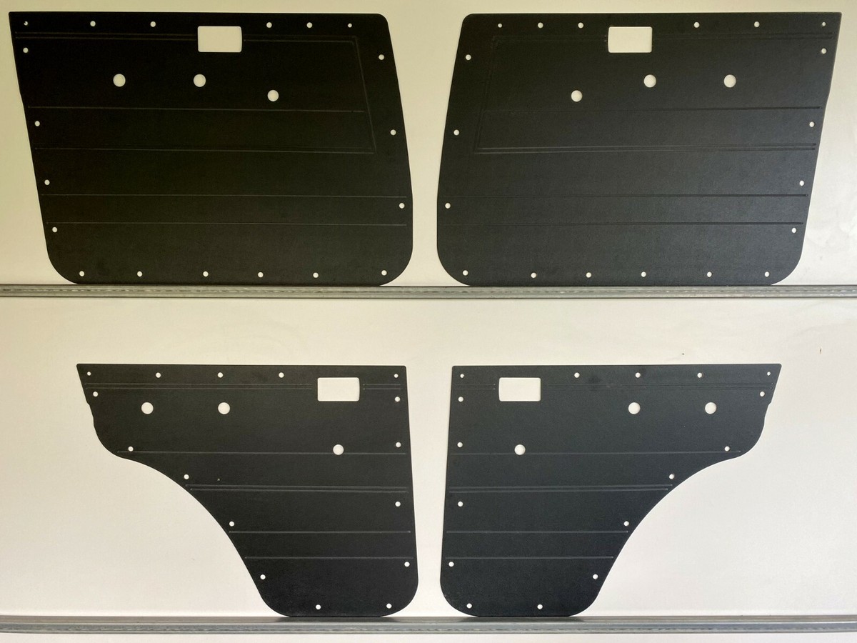 Black ABS Waterproof Cargo Barn Door Card Kit For Toyota Landcruiser 76 Wagon – 4-Piece Set