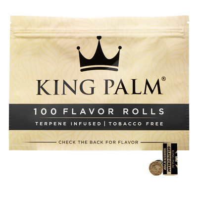 King Palm | 100 Gelato Creme aromatisierte Filterspitzen | Squeeze and Pop