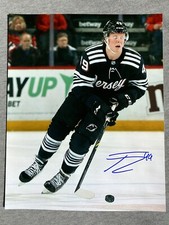 NEW JERSEY DEVILS- FABIAN ZETTERLUND AUTOGRAPH 8x10 PHOTO YOUNG HOCKEY STAR #4