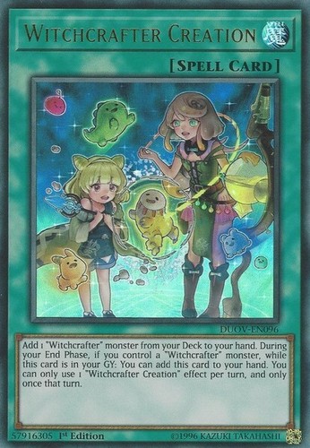 Yugioh Witchcrafter Madame Verre DUOV-EN073 Ultra Rare 1st Edition