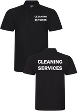 Cleaning Services POLO SHIRT WORKWEAR cleaner hygiene industrial TOP Unisex
