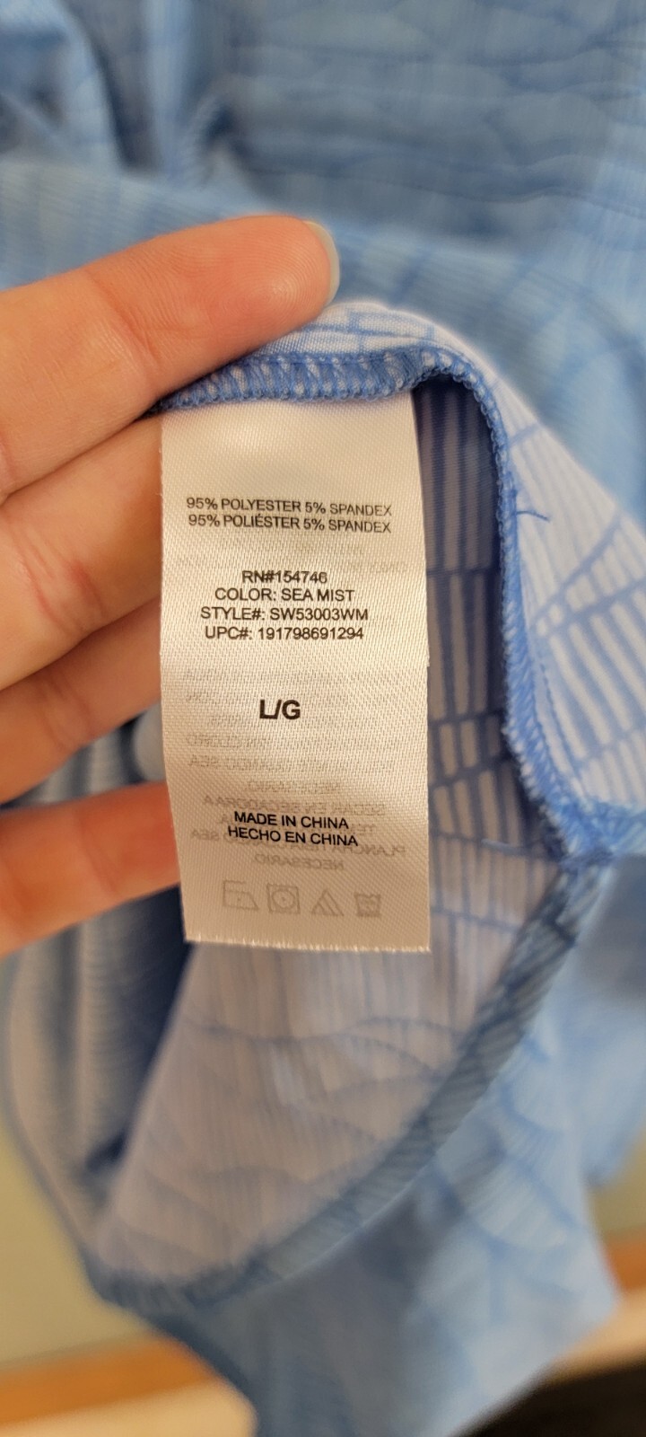 Shore To Summit Sun Protection Dress Blue Sea Mist Outdoor Dress Size L