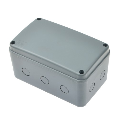 Caja de conexiones al aire libre ABS plástico hágalo usted mismo gabinete electrónico caja de proyecto blanco gris - Imagen 28 de 33