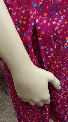 APT 9 ÄRMELLOSES SHIRTKLEID V-AUSSCHNITT ROSA TASCHEN KORDELZUG TAILLE GEFÜTTERT M L $ 50 - Bild 5 von 5