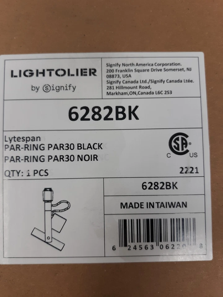 LIGHTOLIER modelo 6282 Lytespot ANILLO PAR negro mate LUZ CABEZA PISTA LED halógena Foto 4 de 4