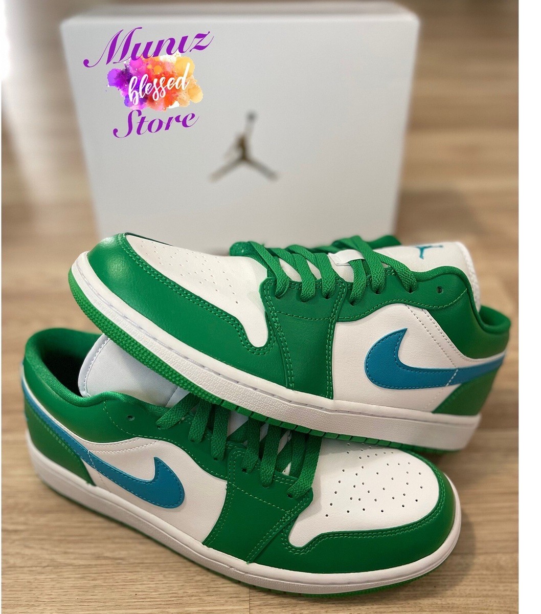 🍀Nike Air Jordan 1 Retro Low Lucky Green Wmn Sz 12/Men SZ