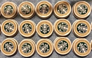 Lot 75 Metal Caps Starbucks Frappuccino Glass Bottle Cap Arts Craft Art Supplies