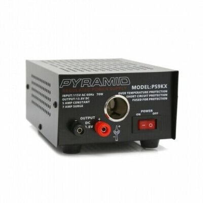 #ad Pyramid PS9KX Bench Power Supply AC to DC Power Converter with car Power Outlet $48.14