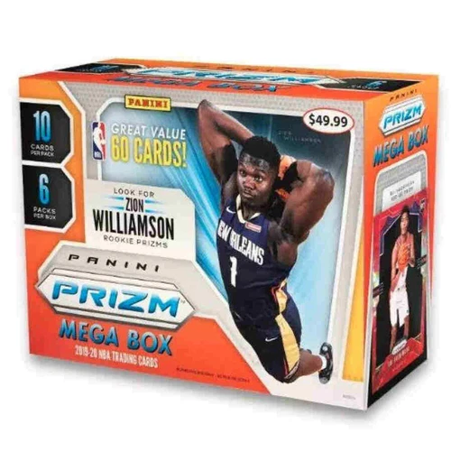 2019-20 PRIZM BASKETBALL MEGA BOX 60 CARDS BOX FACTORY SEALED 19PAKPRZ-MB60