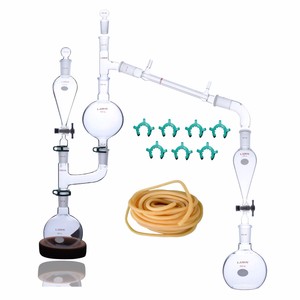 oil extraction distillation essential steam lab apparatus glassware kit 25pc glass