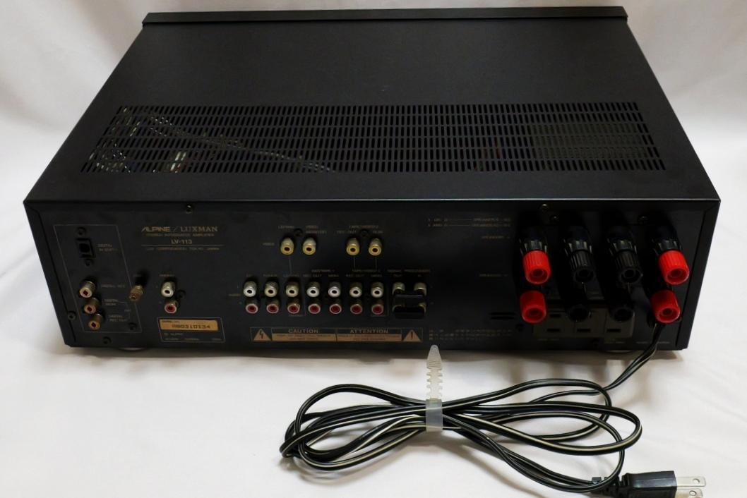 ALPINE/ラックスマンANPLIFIER　LV-113動作品(L96) LUXMAN LV-113 AV amplifier LUXMAN ALPINE Alpine | eBay