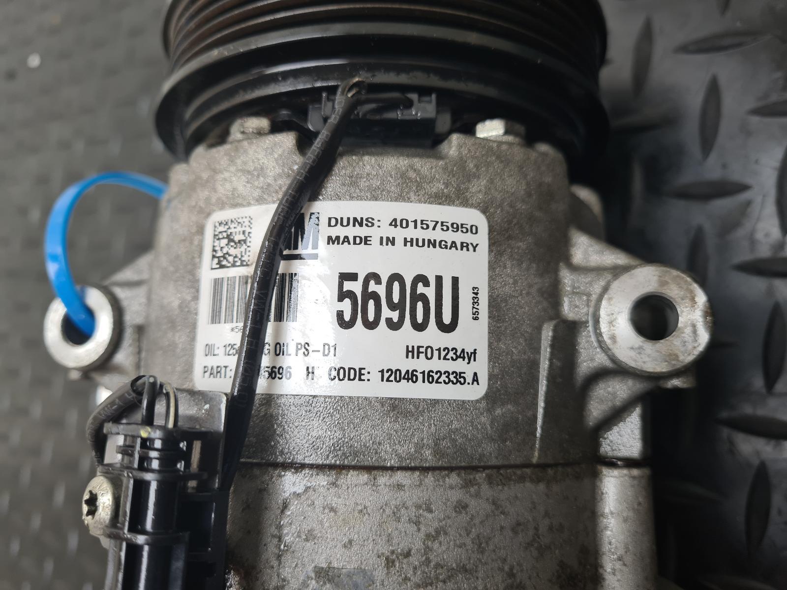 VAUXHALL ASTRA MK6 J 20092018 AIRCON COMPRESSOR 1.4 PETROL MANUAL