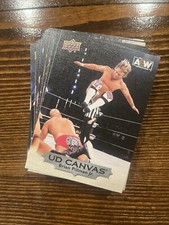 2022 AEW Upper Deck Complete Canvas Insert Set Cards #1-40 S-BRITT-MJF-JADE-PUNK