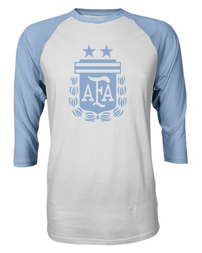Argentina 2019 Soccer #10 Lionel MESSI Copa America Quarter Sleeve Raglan TShirt - Picture 2 of 5
