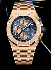 AP Royal Oak Offshore 'Brick' 18kt Rose Gold Bracelet 26238OR.OO.2000OR.01