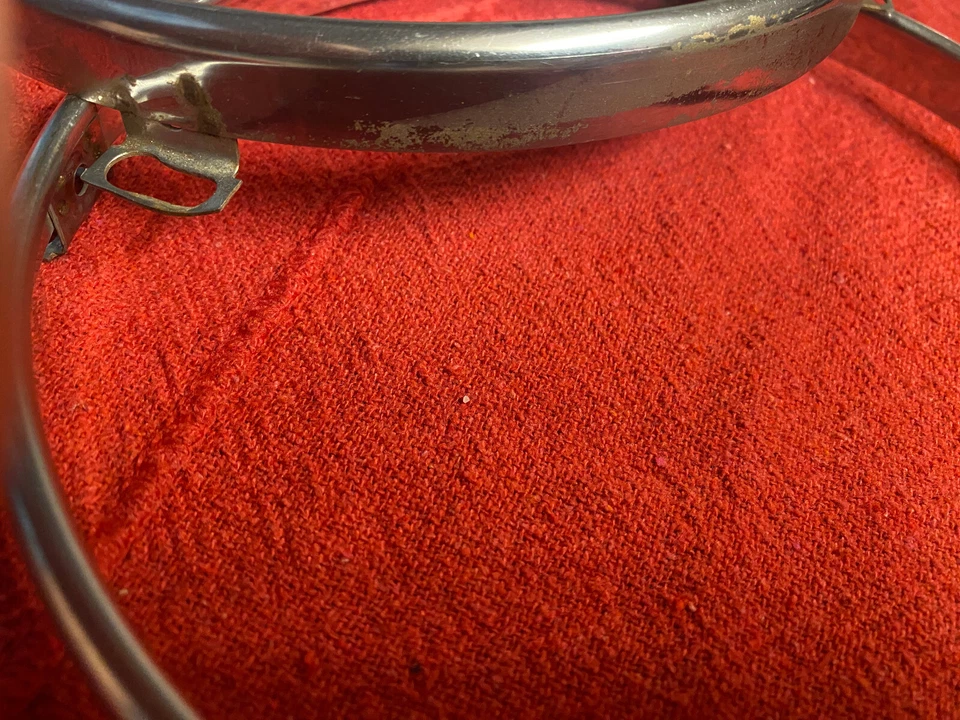 OEM 1964 1/2 Ford Mustang Headlight Ring Stainless Steel Retainer Set Free Ship Foto 3 de 4