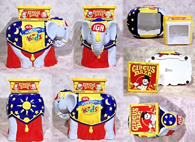IGA Circus Daze Hometown Kids Cookie Jars ~ Set of 7 *** 2 jars w
