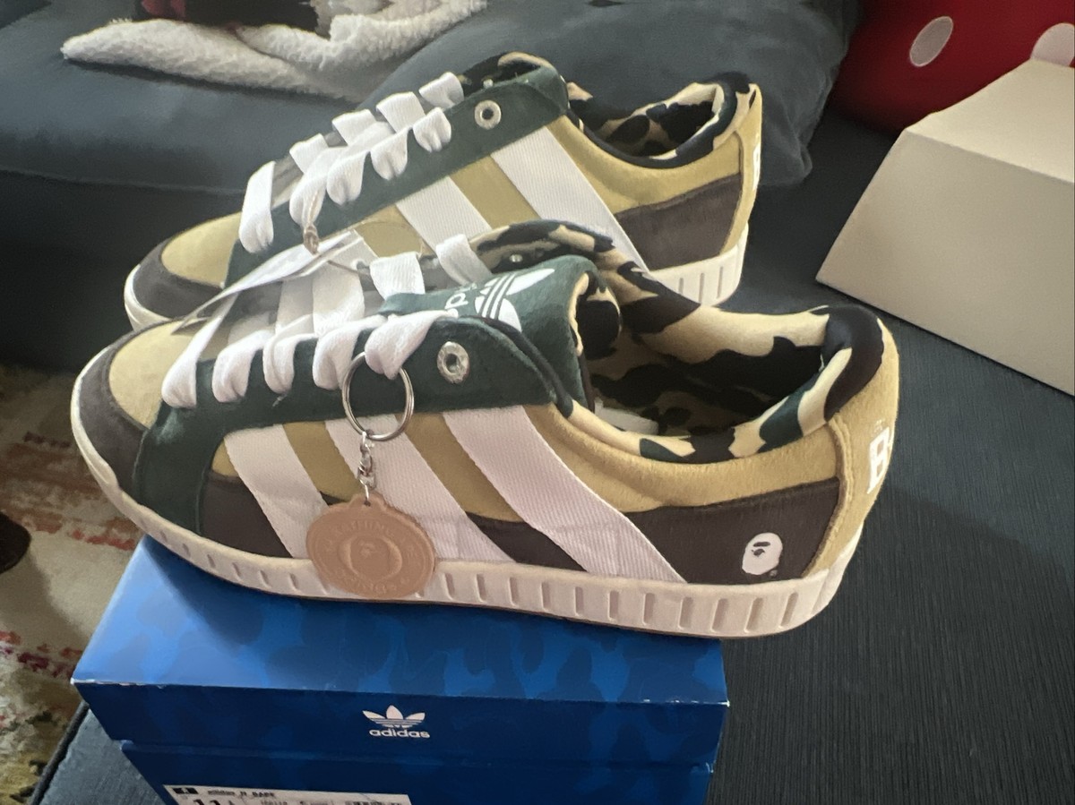 adidas gazelle silver green womens ADIDAS X BAPE SAMBA