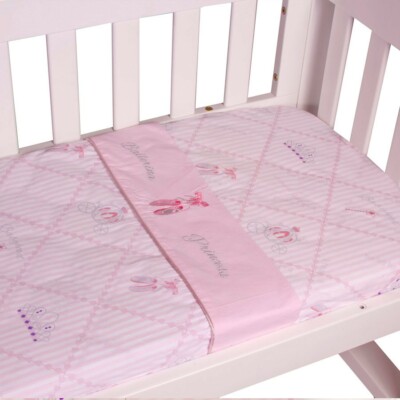 Amani Bebe 3pce Cradle Sheet Set Ballerina Princess Australia