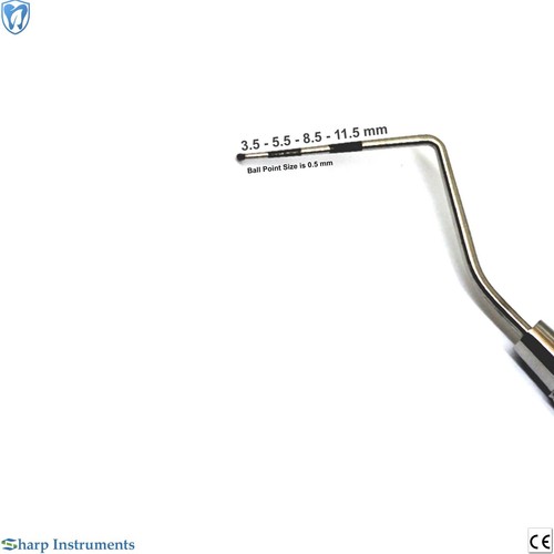 Dental Periodontal Probe CPITN Color Coded Hygienists Perio 3.5-5.5-8.5-11.5 mm - Picture 3 of 3