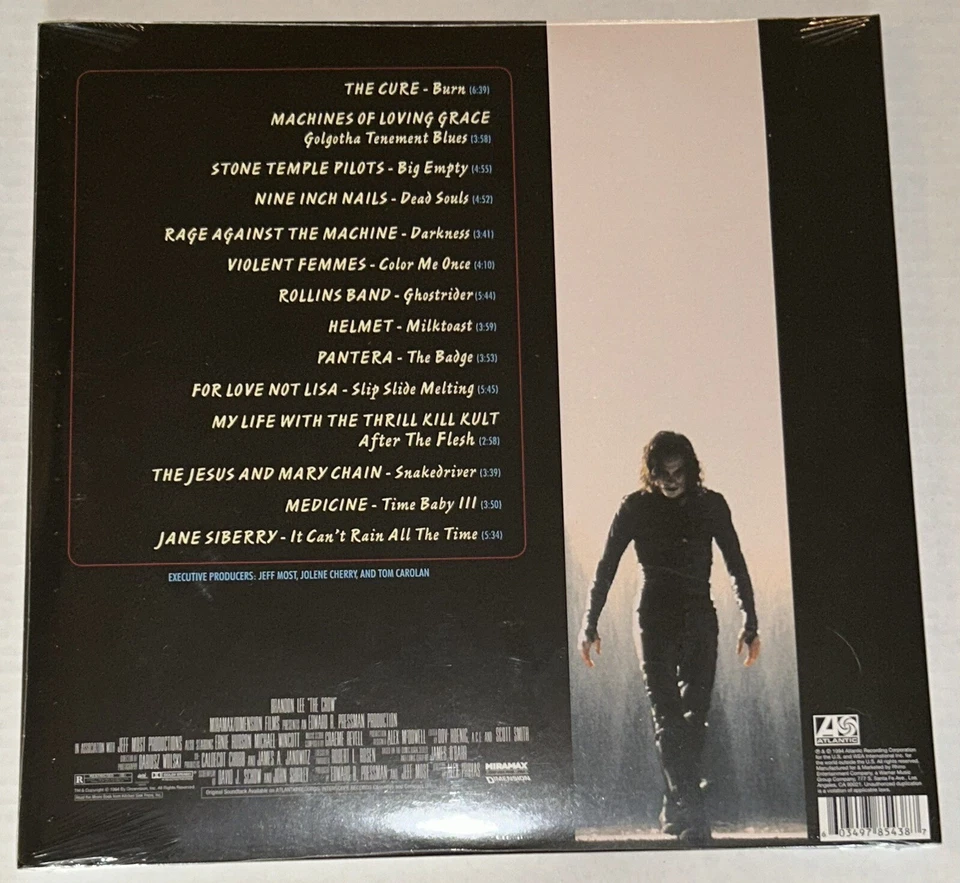 2019 RSD The Crow 1994 Etched Movie Soundtrack 2 X LP. SEALED! Limited 8000 🔥 - Image 2 of 2