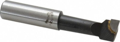 Carbide Tipped Boring Bar: 9/16'' Min Bore Dia 1-1/2'' Max Bore Depth, 1/2'' Shank