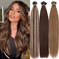 Nano Ring 100 Real Human Hair Extensions Micro Loop Beads Thick Full Head 200g