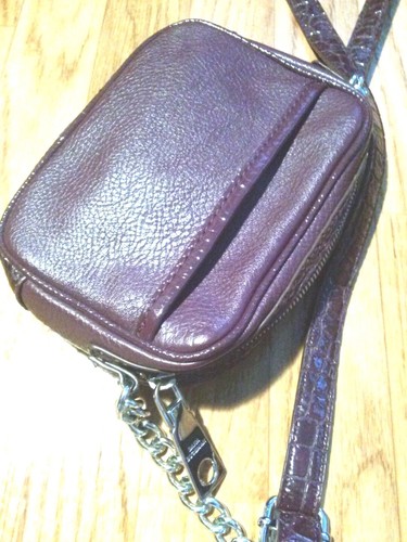 Dana Buchman Small Burgundy Crossbody Purse - Picture 6 of 7