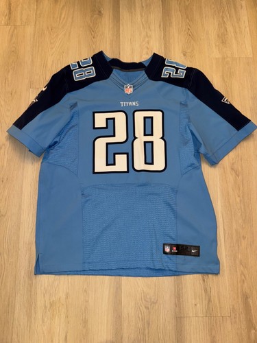 Nike On Field Elite Chris Johnson CJ2K Tennessee Titans NFL Jersey 52 Men's 2XL