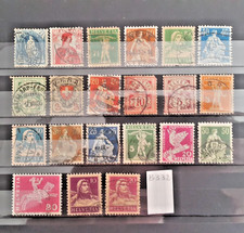 B332 Suisse lot de timbres oblitérés anciens