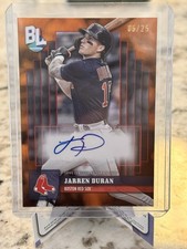 Topps 2024 Big League Autographs Jarren Duran Boston Red Sox Orange Foil /25