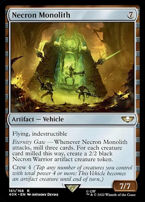 Necron Monolith x1 NM Magic the Gathering 1x Commander Universes Beyond: Warhamm