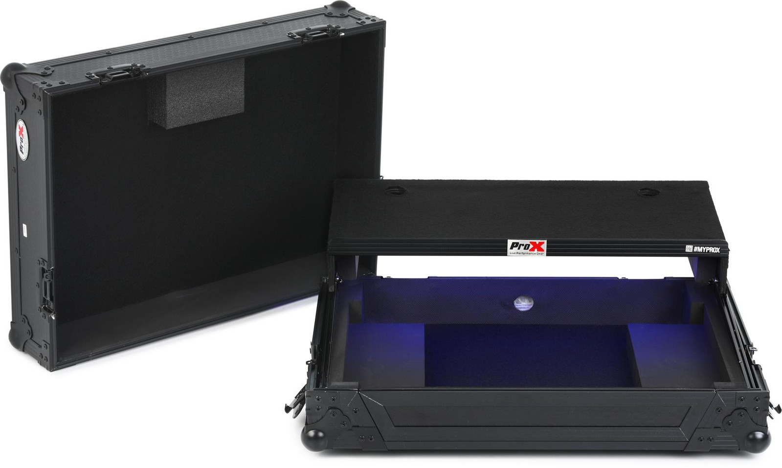 ProX XS-DDJSR2-LT-BL-LED Flight Case for Pioneer DJ Controllers - Black