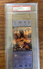 2000 SUPER BOWL 34 XXXIV Full Ticket Purple PSA GEM MINT 10 Rams Kurt Warner MVP