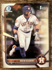 Drew Gilbert 2022 1st Bowman Draft Chrome #BDC-152 Astros Mets
