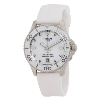 Tissot Seastar Quartz Diamond White MOP Dial Unisex Watch T120.210.17.116.00