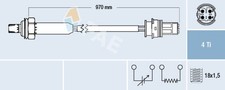 Lambdasonde Sensor Abgassteuerung FAE 77190 für BMW 3er Touring E36 5er E39 7er