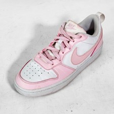 Nike Court Borough Low 2 White Pink Kids Sneakers Size 6.5Y