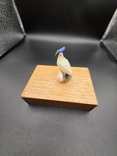 Edelstein Vogel  Edelsteintier Tiergravur aus Peru 3-4cm.