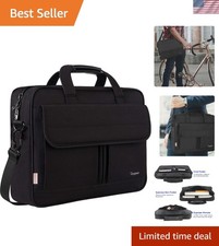 17 inch Laptop Bag, Professional Business Office Briefcase for Men Women, Wa...