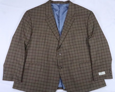 NWT OAK HILL Mens 4XL 58 R 60 R sport coat blazer jacket Silk viscose poly TAN