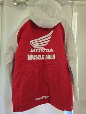Rare ''NEW'' Troy Lee Muscle Milk Honda Race Team Quilted Jacket