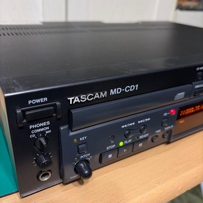 TASCAM MD-CD1 MD CD Player Professional Rackmount Deck Serviced Japan MDLP
