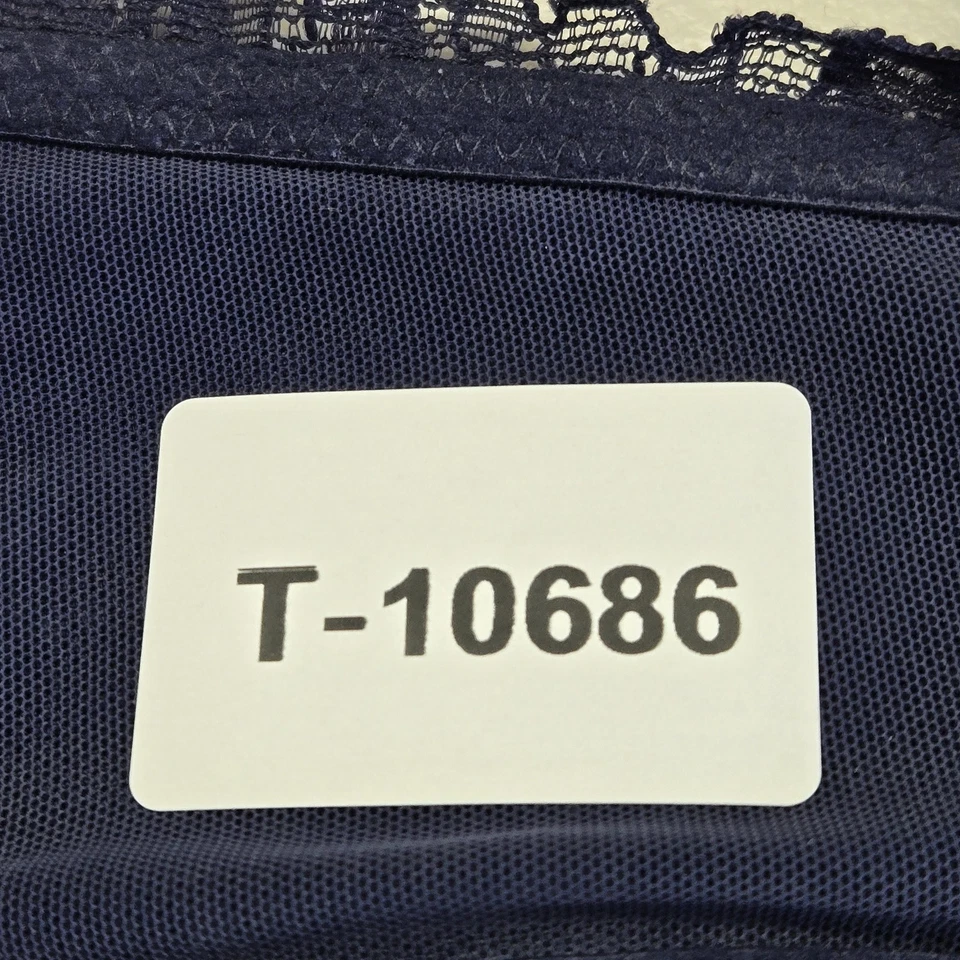 Aerie Women Bra 32B Navy Blue Floral REAL GOOD T Shirt Underwired Lace - Image 2 of 4