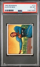 1950 Bowman Cloyce Box #111 PSA 6 EX-MT Detroit Lions Vintage Great Eye Appeal