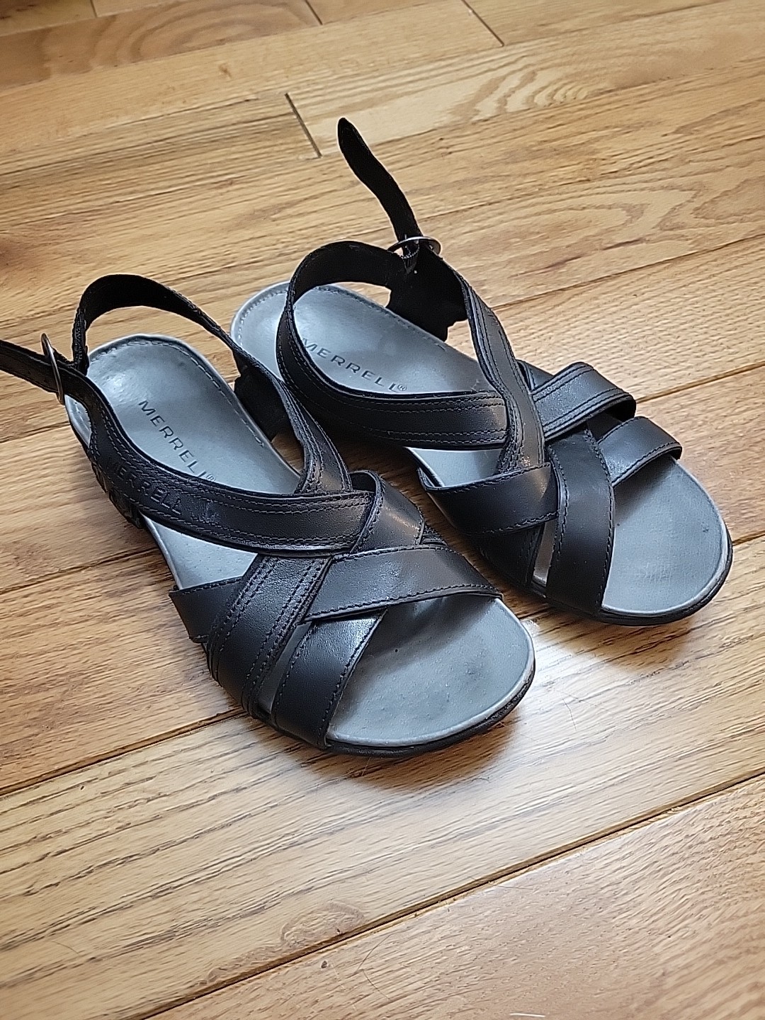 Sandali infradito casual da passeggio Merrell Fagoon donna taglia 6 neri