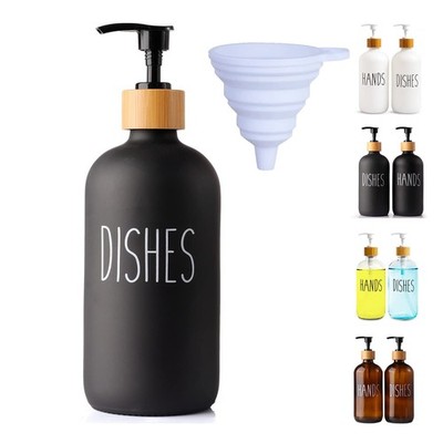 LOOCHICA Black Glass Kitchen Soap Dispenser, Detergent C04-black-dishes 